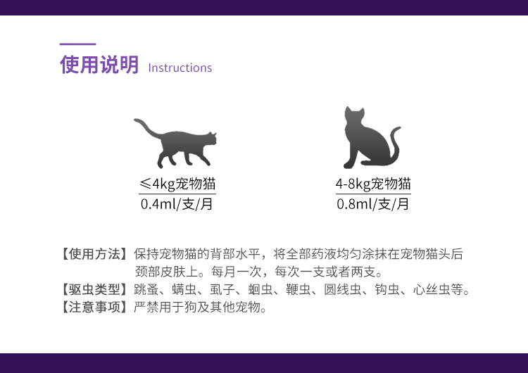 宠物猫避虫清洁滴剂